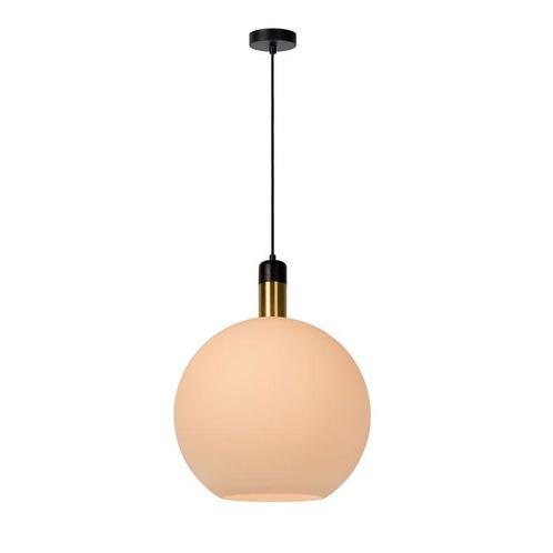 Hanglamp Lucide JULIUS -  - Ø 40 cm - 1xE27 - Opaal, Maison & Meubles, Lampes | Suspensions, Envoi