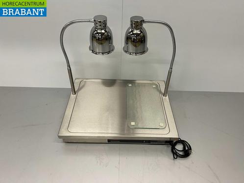 RVS Scholl Trancheerplank met dubbele buffetlamp Warmtelamp, Zakelijke goederen, Horeca | Keukenapparatuur, Ophalen of Verzenden