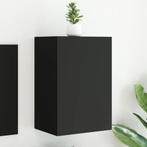 vidaXL Tv-wandmeubel 40,5x30x60 cm bewerkt hout zwart, Nieuw, Verzenden
