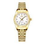 Gouden Luxe Horloge voor Dames - Waterdicht Stras Horloge, Nieuw, CHENXI, Verzenden