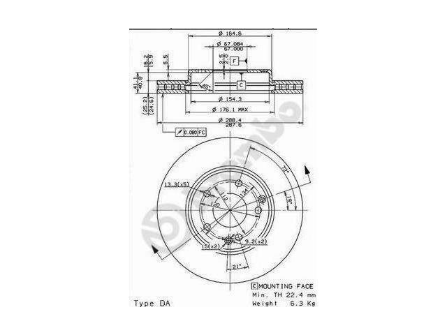 Remschijf, Auto-onderdelen, Remmen en Aandrijving, Ophalen of Verzenden
