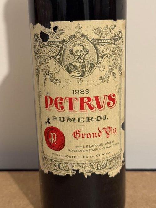 1989 Petrus - Bordeaux, Pomerol - 1 Fles (0,75 liter), Verzamelen, Wijnen