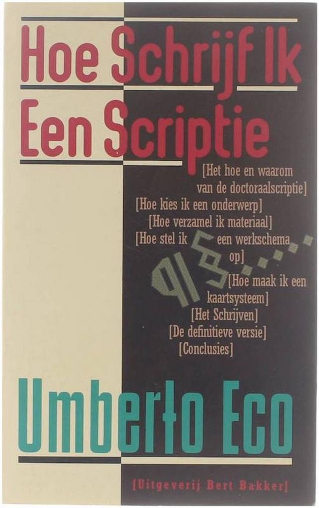 Hoe schrijf ik een scriptie ? / WITTE SERIE 9789035102156, Boeken, Studieboeken en Cursussen, Gelezen, Verzenden