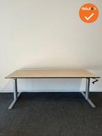 Gispen bureau – Slinger verstelbaar – 140x80 – Zilverg, Werkplek, Ophalen of Verzenden, Gebruikt, Bureau