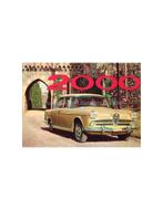 1958 ALFA ROMEO 2000 BERLINA BROCHURE ENGELS, Ophalen of Verzenden, Nieuw
