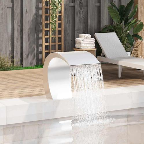 vidaXL Zwembadwaterval 45x30x60 cm roestvrij staal, Tuin en Terras, Waterpartijen en Fonteinen, Nieuw, Verzenden