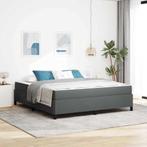 vidaXL Boxspring bed Donkergrijs, Zwart 180 x 200 cm, Huis en Inrichting, Slaapkamer | Bedden, Verzenden, Nieuw