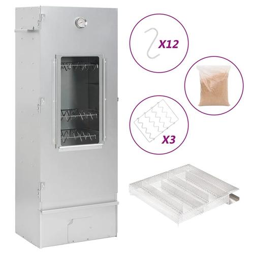 vidaXL BBQ-rookoven met koude rookgenerator gegalvaniseerd, Elektronische apparatuur, Overige elektronische apparatuur, Nieuw