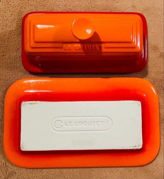 Le Creuset - Boterschotel - Butter Dish — Orange & Red, Antiek en Kunst, Antiek | Keukengerei