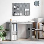 vidaXL Bureau met Opslag Grijs Sonoma 130 x 50.5 x 75 cm, Huis en Inrichting, Verzenden, Nieuw