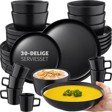 Tweedekans | tectake® Serviesset Una - 30-delig - Aardewerk beschikbaar voor biedingen