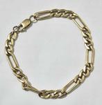 Armband Goud 9kt - 9 kt gouden Figaro-armband, Handtassen en Accessoires, Armbanden, Nieuw
