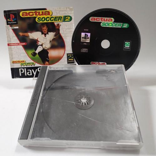 Actua Soccer 2 (No Frontcover) PlayStation 1, Games en Spelcomputers, Games | Sony PlayStation 1, Zo goed als nieuw, Ophalen of Verzenden