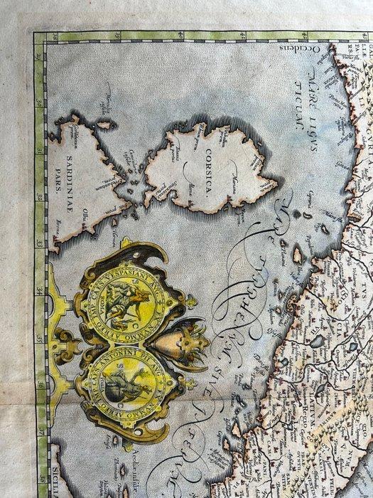 Italië - Italië; Abraham Ortelius (1527–1598) - Gallia, Boeken, Atlassen en Landkaarten
