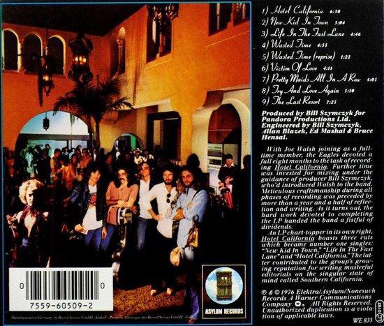 Hotel California - CD 0075596050920, CD & DVD, CD | Autres CD, Envoi