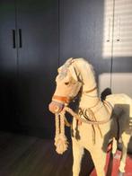 Cheval à bascule - Antique Horse On Wheels With Bow Rocker