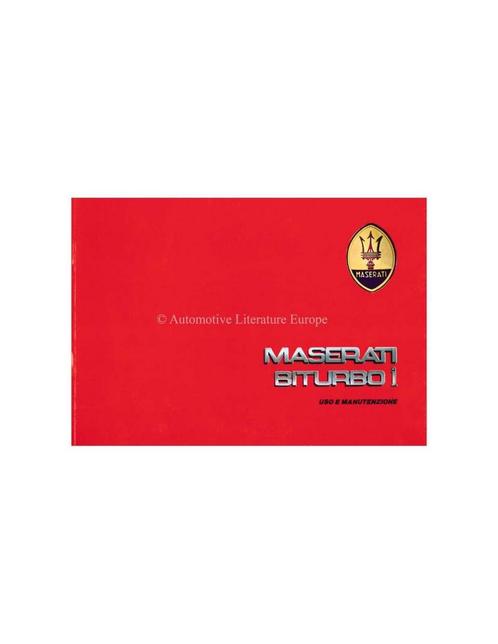 1987 MASERATI BITURBO I INSTRUCTIEBOEKJE ITALIAANS, Auto diversen, Handleidingen en Instructieboekjes, Ophalen of Verzenden