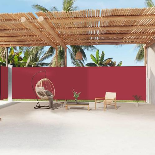 vidaXL Windscherm uittrekbaar 200x1200 cm rood, Tuin en Terras, Parasols, Nieuw, Verzenden