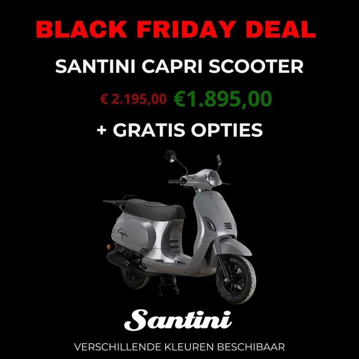 Santini Scooters  BLACK FRIDAY DEAL, Fietsen en Brommers, Scooters | Overige merken, Nieuw, Benzine