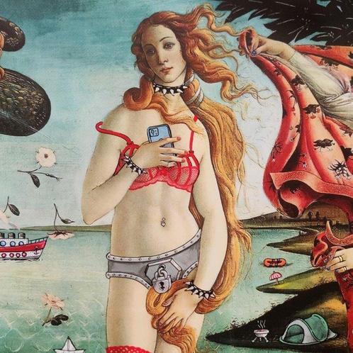 BLACH (Maxime Blachère) (1980) - Venus de Blachicelli, Antiek en Kunst, Kunst | Schilderijen | Modern