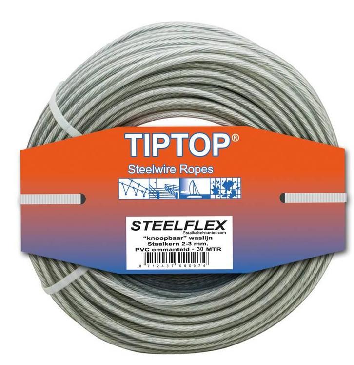 Staaldraad - Waslijn Drooglijn 30 meter, Tuin en Terras, Overige Tuin en Terras, Verzenden