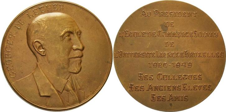 Brons medaille ohne Jahr (1949) Akademien, Schulen, Unive..., Postzegels en Munten, Penningen en Medailles, Verzenden