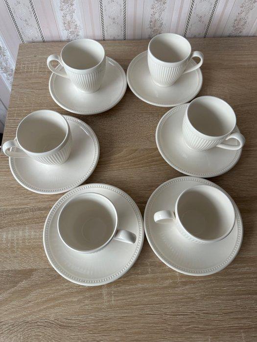 Wedgwood - Kop en schotel (6) - Porselein, Antiek en Kunst, Antiek | Meubels | Tafels