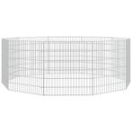 Konijnenhok 10 Panelen Gegalvaniseerd | Retour Deal | 40%, Dieren en Toebehoren, Verzenden, 60 tot 90 cm, Nieuw, Konijn