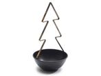 Metalen frame schaal brush met kerstboom formaat schaat 15cm, Nieuw