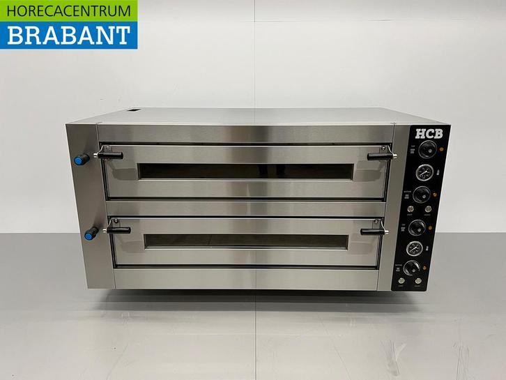 HCB RVS Pizzaoven 2 x 6 pizzas 34 cm doorsnede 400V Horeca, Zakelijke goederen, Horeca | Keukenapparatuur, Ophalen of Verzenden