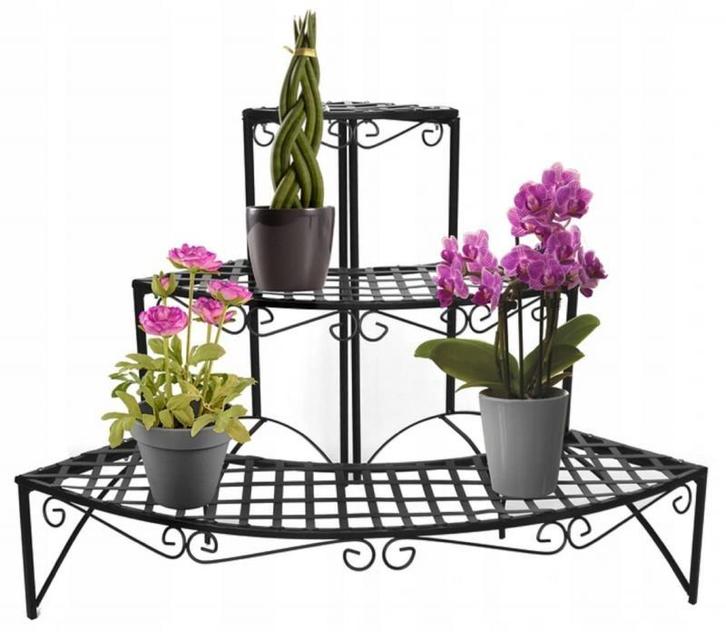 Gardenline Plantenrek Staal | OP = OP | 51% Voordeel!, Tuin en Terras, Bloembakken en Plantenbakken, 60 cm of meer, Minder dan 60 cm