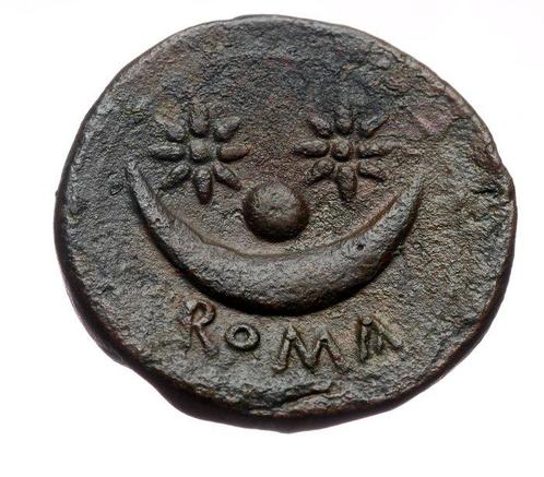 République romaine. Anonymous. Uncia Rare in this condition, Postzegels en Munten, Munten | Europa | Niet-Euromunten