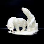 Karl Ens, Volkstedt - Art Deco - Large Pair of Polar Bears, Antiek en Kunst