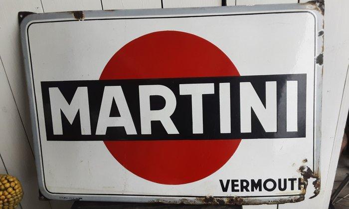Martini - emaillerie koekelberg - Enseigne publicitaire -, Antiek en Kunst, Antiek | Wandborden en Tegels