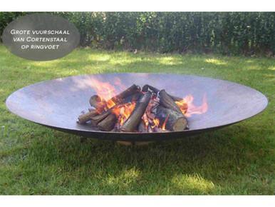 Gofire Adeco Vuurschaal - XXL - Cortenstaal -  120 cm, Tuin en Terras, Vuurschalen, Verzenden