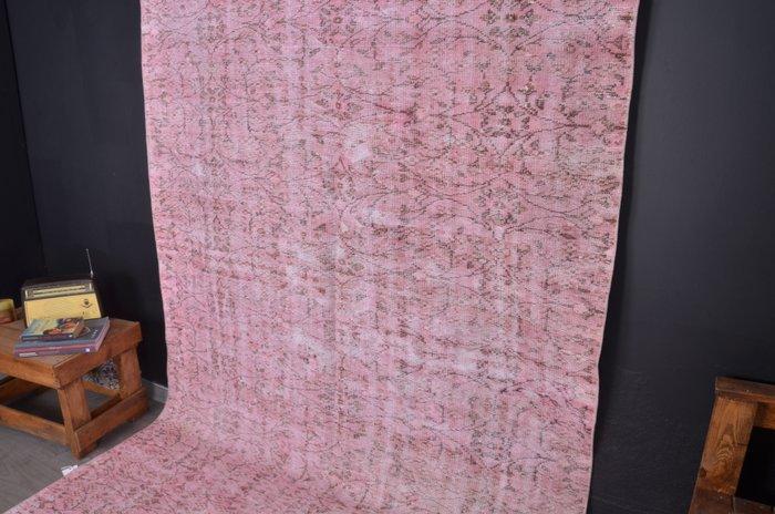 Roze Turks wollen vloerkleed - Vloerkleed - 262 cm - 170 cm, Antiek en Kunst, Curiosa en Brocante