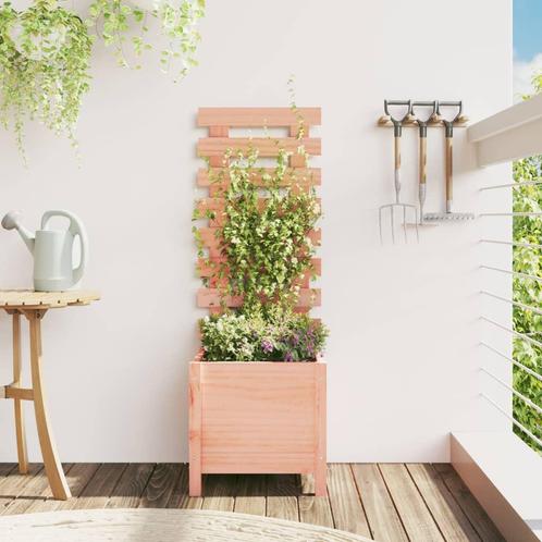 vidaXL Plantenbak met rek 39x39,5x114 cm massief douglashout, Tuin en Terras, Bloempotten, Nieuw, Verzenden
