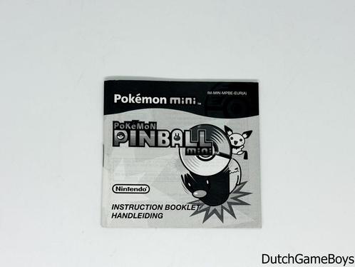 Pokemon Mini - Pokemon Pinball Mini - EUR - Manual, Games en Spelcomputers, Games | Nintendo Game Boy, Gebruikt, Verzenden