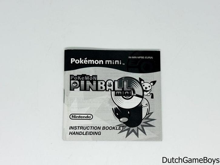 Pokemon Mini - Pokemon Pinball Mini - EUR - Manual, Games en Spelcomputers, Games | Nintendo Game Boy, Gebruikt, Verzenden