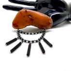 Ongewone vintage broche # natuurlijk Baltisch amber 21,5 g -