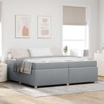 vidaXL Bedframe met matras met matras Lichtgrijs 200 x 200, Huis en Inrichting, Slaapkamer | Bedden, Verzenden, Nieuw