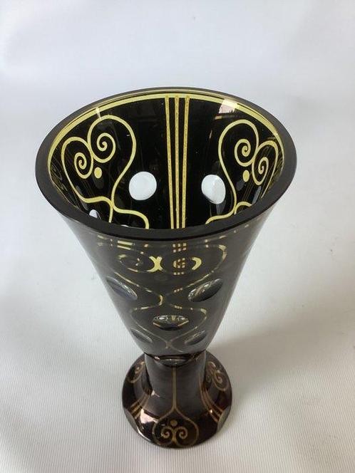 Fachschule Haida - Johann Oertel - Vaas - Art nouveau vaas -, Antiek en Kunst, Antiek | Glaswerk en Kristal