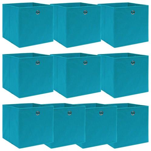 10x Opbergbox Babyblauw 32cm | OP = OP | Handige Kastenba..., Huis en Inrichting, Woonaccessoires | Kisten, Minder dan 50 cm, Nieuw