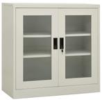 vidaXL Armoire de bureau Gris clair 90x40x90 cm Acier, Maison & Meubles, Verzenden, Neuf