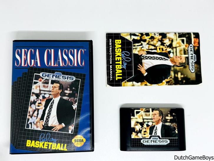 Sega Genesis - Pat Riley - Basketball - Classics, Games en Spelcomputers, Spelcomputers | Sega, Gebruikt, Verzenden