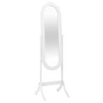 vidaXL Miroir sur pied blanc 45,5x47,5x160 cm bois, Verzenden
