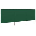 vidaXL Paravent 3 panneaux Tissu 400 x 120 cm Vert, Jardin & Terrasse, Verzenden, Neuf