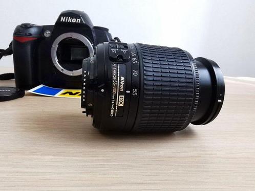 Nikon D70s + Zoom AF-S 55-200 Nikkor DX + alimentatore +, Audio, Tv en Foto, Fotocamera's Digitaal