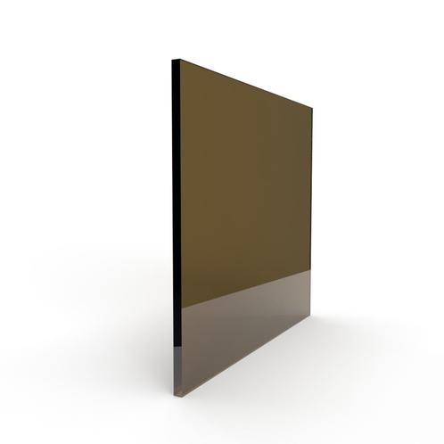 Enkel glas gekleurd 4 mm brons, Doe-het-zelf en Bouw, Glas en Ramen, Nieuw, Verzenden