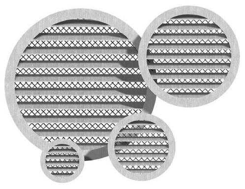 Rond buitenluchtrooster aluminium Ø 200mm met grofmazig gaas, Doe-het-zelf en Bouw, Ventilatie en Afzuiging, Nieuw, Verzenden
